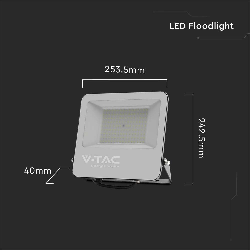 100W Naświetlacz LED SMD / Barwa:4000K / Obudowa: Czarna / Skuteczność 160lm/W