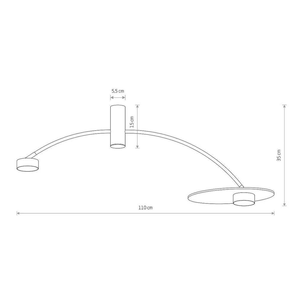 Nowodvorski Lampa przysufitowa HEFT 12W only LED 50/60Hz - Stal lakierowana - Czarny 10356