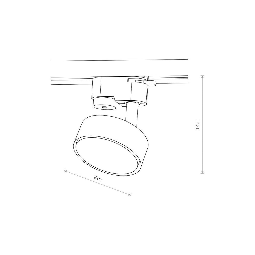 Nowodvorski System szynowy PROFILE PUCK 1-obwodowy Profile Lampa 12W only LED - Stal lakierowana - Czarny 10358