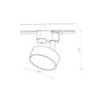 Nowodvorski System szynowy PROFILE PUCK 1-obwodowy Profile Lampa 12W only LED - Stal lakierowana - Czarny 10358