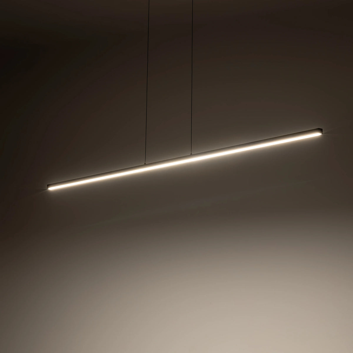 Nowodvorski Lampa liniowa sufitowa BAR LED S 27W 50/60Hz - Aluminium lakierowane - Czarny I 10363 - lampa włączona