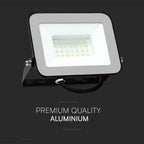 30W Naświetlacz LED SMD / Chip SAMSUNG / Barwa: 4000K / Obudowa: Czarna / Przewód: 1m
