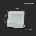 300W Naświetlacz SMD LED / Chip Samsung / Przewód: 1m / Barwa: 4000K / Obudowa: Czarna / Skuteczność 135lm/w