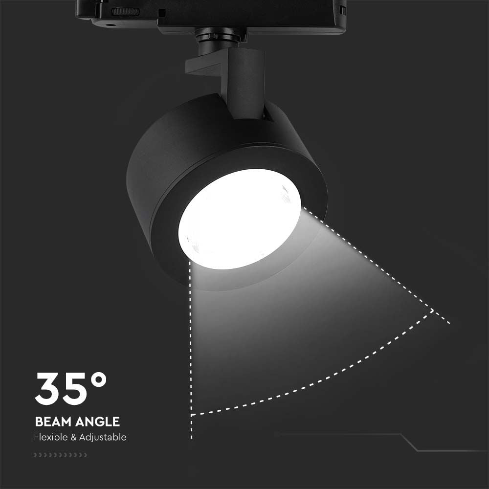 30W Lampa LED na szynoprzewód / Barwa: 3w1 / Obudowa: Czarna