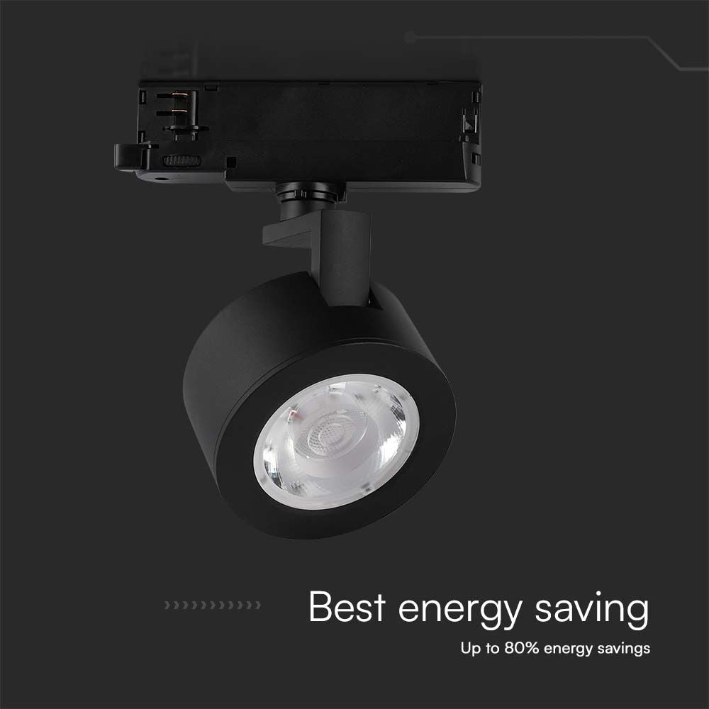 30W Lampa LED na szynoprzewód / Barwa: 3w1 / Obudowa: Czarna