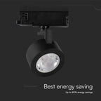 30W Lampa LED na szynoprzewód / Barwa: 3w1 / Obudowa: Czarna