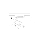 Nowodvorski System szynowy PROFILE TINOS LED 10W 1-obwodowy Profile Lampa 10W - Aluminium lakierowane - Biały I 10373