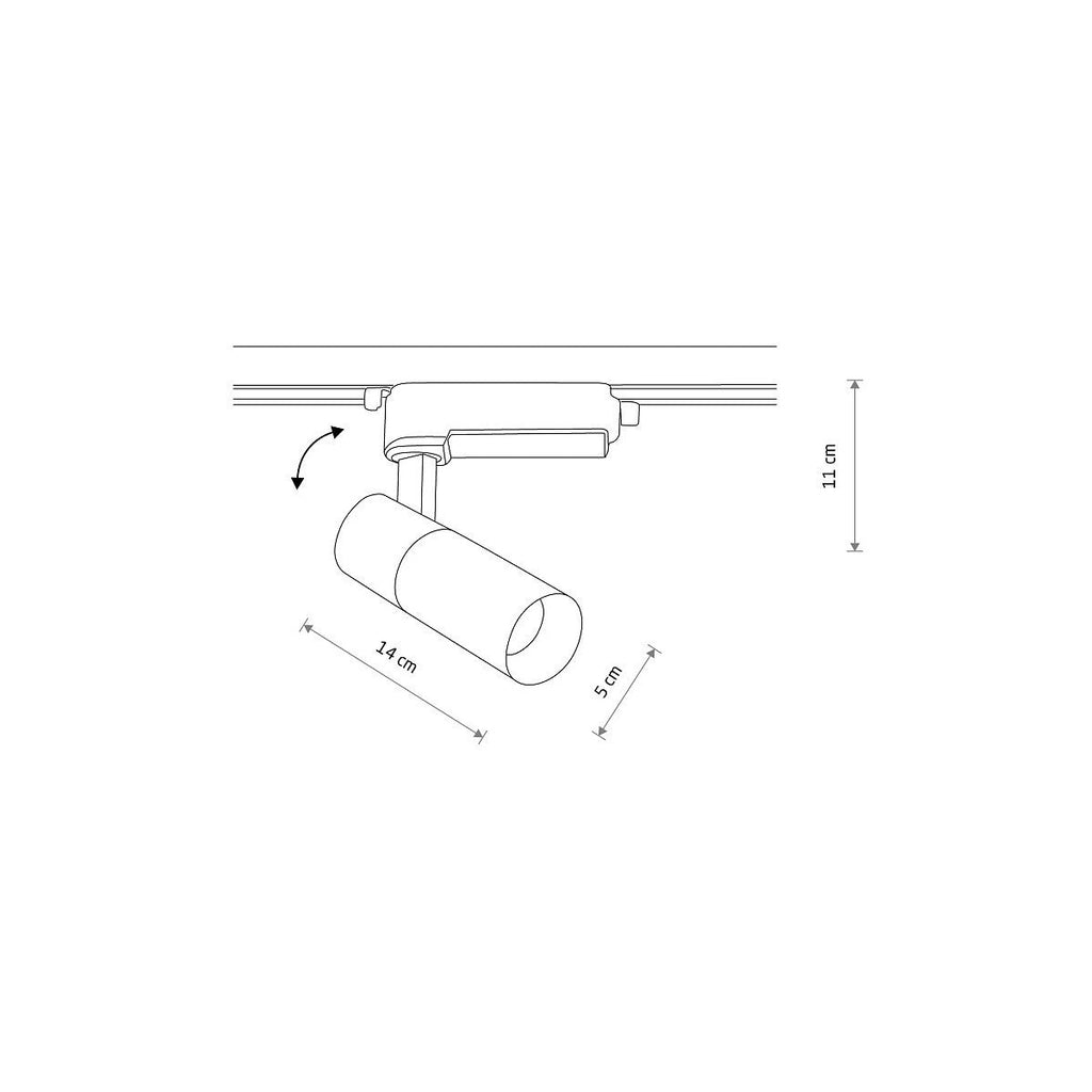 Nowodvorski System szynowy PROFILE TINOS LED 10W 1-obwodowy Profile Lampa 10W - Aluminium lakierowane - Biały II 10377