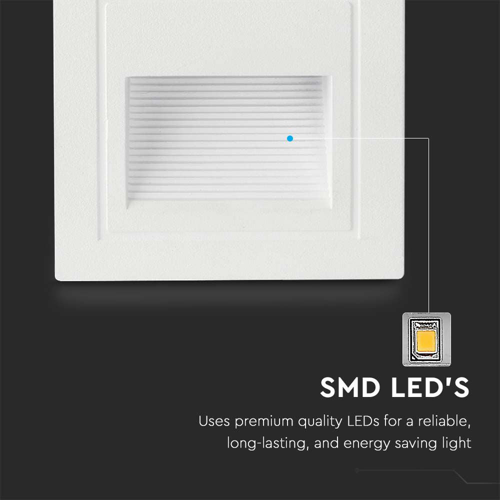 5W Oprawa Schodowa LED / Barwa: 3000K / Obudowa: Biała