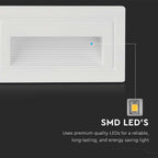 3W Oprawa Schodowa LED / Barwa: 3000K / Obudowa: Biała