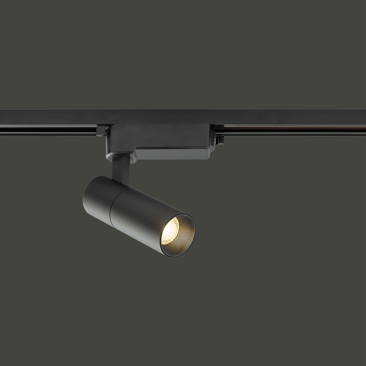 Nowodvorski System szynowy PROFILE TINOS LED 10W 1-obwodowy Profile Lampa 10W - Aluminium lakierowane - Czarny I 10382 - lampa włączona