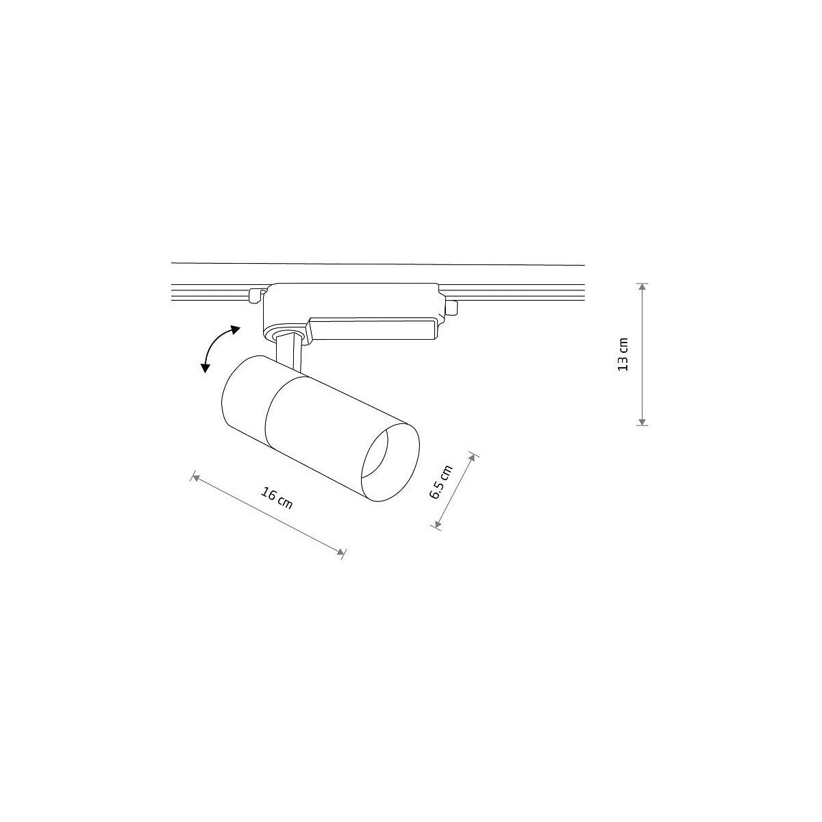 Nowodvorski System szynowy PROFILE TINOS LED 20W 1-obwodowy Profile Lampa 20W - Aluminium lakierowane - Czarny I 10383