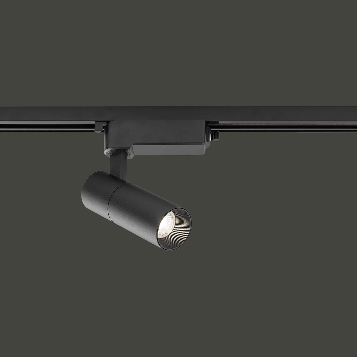 Nowodvorski System szynowy PROFILE TINOS LED 10W 1-obwodowy Profile Lampa 10W - Aluminium lakierowane - Czarny II 10386 - lampa włączona