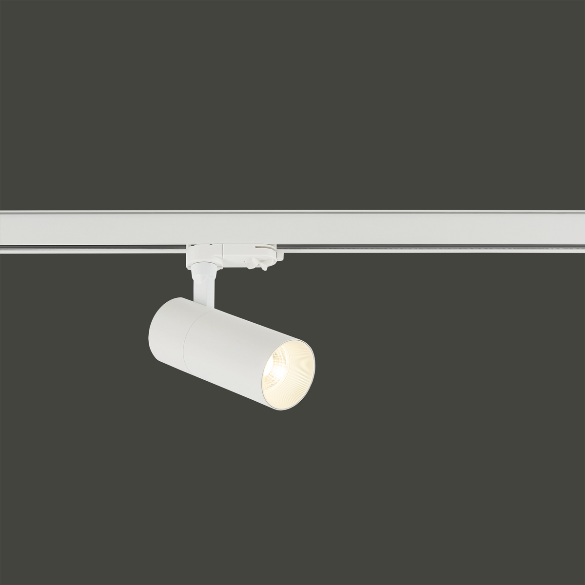 Nowodvorski System szynowy CTLS TINOS LED 20W 3-obwodowy CTLS Lampa 20W - Aluminium lakierowane - Biały I 10391 - lampa włączona