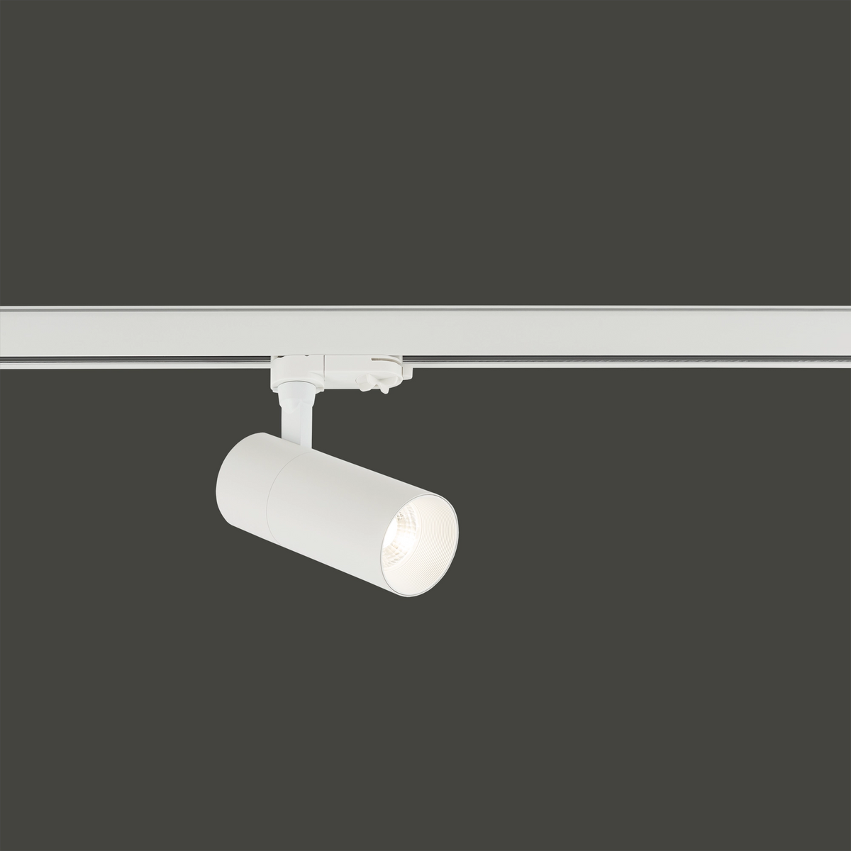 Nowodvorski System szynowy CTLS TINOS LED 20W 3-obwodowy CTLS Lampa 20W - Aluminium lakierowane - Biały II 10394 - lampa włączona