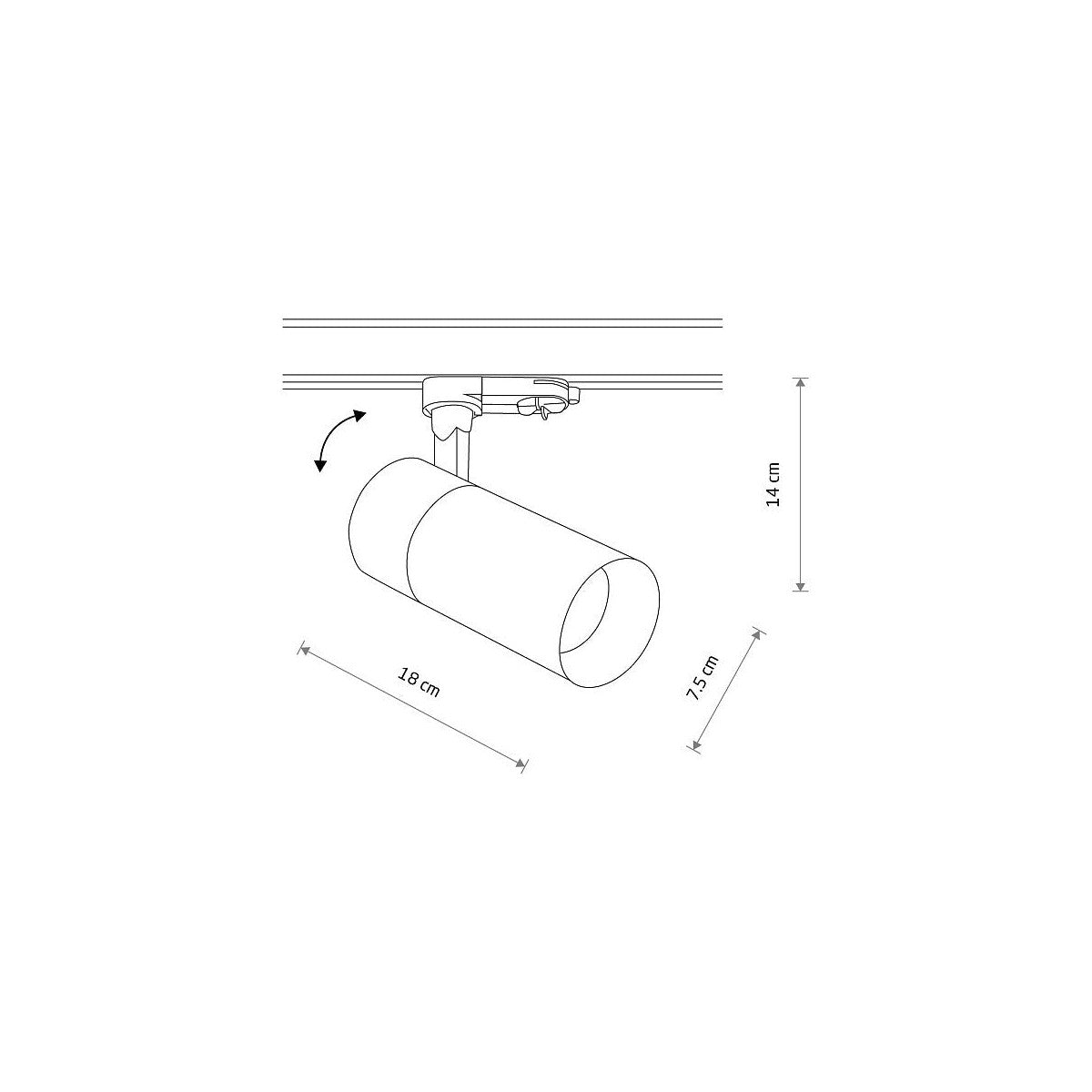 Nowodvorski System szynowy CTLS TINOS LED 30W 3-obwodowy CTLS Lampa 30W - Aluminium lakierowane - Biały II 10395