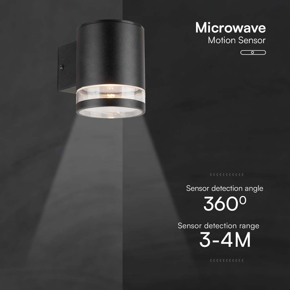1W Lampa Ścienna LED SMD solarna z czujnikiem mikrofalowym / Barwa: 3000K