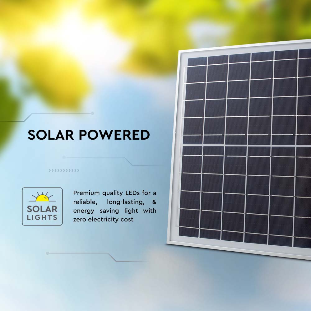 12W Naświetlacz LED z panelem solarnym / Barwa: 4000K / Obudowa: Biała
