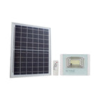 12W Naświetlacz LED z panelem solarnym / Barwa: 6000K / Obudowa: Biała