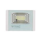 16W Naświetlacz LED z panelem solarnym / Barwa: 4000K / Obudowa: Biała