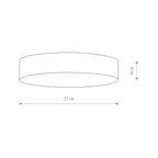 Nowodvorski Plafon LID ROUND LED 35W 50/60Hz - Tworzywo sztuczne - Biały II 10413