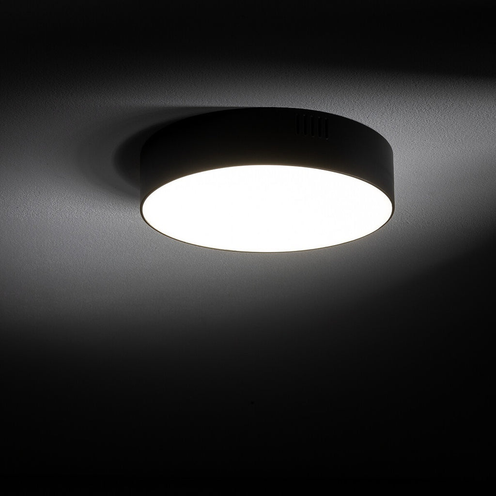 Nowodvorski Plafon LID ROUND LED 25W 50/60Hz - Tworzywo sztuczne - Czarny II 10416