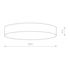 Nowodvorski Plafon LID ROUND LED 50W 50/60Hz - Tworzywo sztuczne - Czarny II 10418