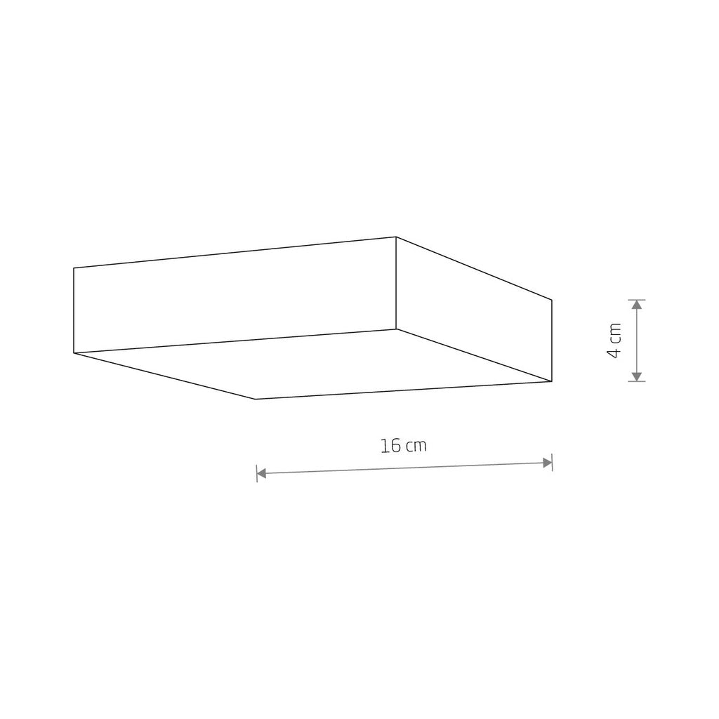 Nowodvorski Plafon LID SQUARE LED 25W 50/60Hz - Tworzywo sztuczne - Biały I 10421
