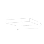 Nowodvorski Plafon LID SQUARE LED 50W 50/60Hz - Tworzywo sztuczne - Biały I