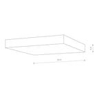 Nowodvorski Plafon LID SQUARE LED 50W 50/60Hz - Tworzywo sztuczne - Biały I 10423
