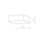 Nowodvorski Plafon LID SQUARE LED 15W 50/60Hz - Tworzywo sztuczne - Czarny I 10424