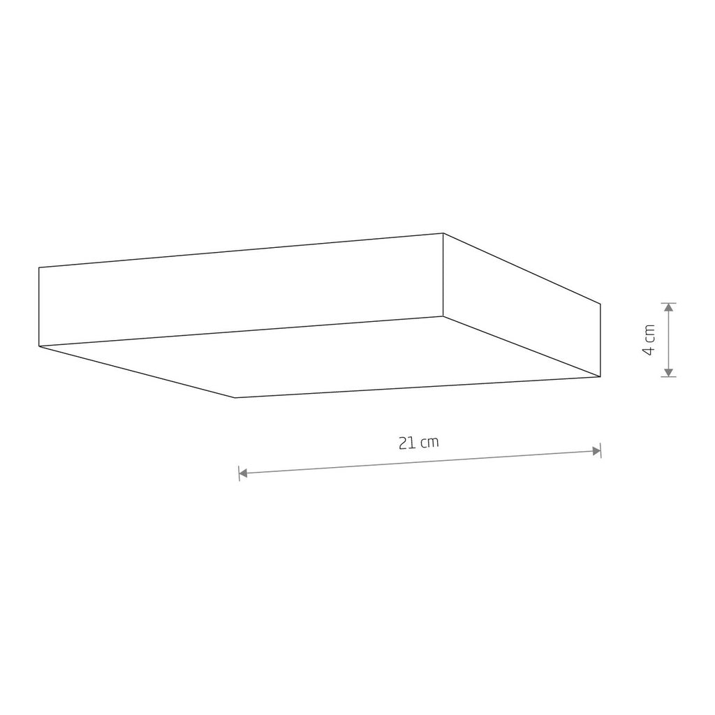 Nowodvorski Plafon LID SQUARE LED 35W 50/60Hz - Tworzywo sztuczne - Czarny I 10426