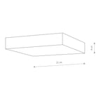 Nowodvorski Plafon LID SQUARE LED 35W 50/60Hz - Tworzywo sztuczne - Czarny I 10426
