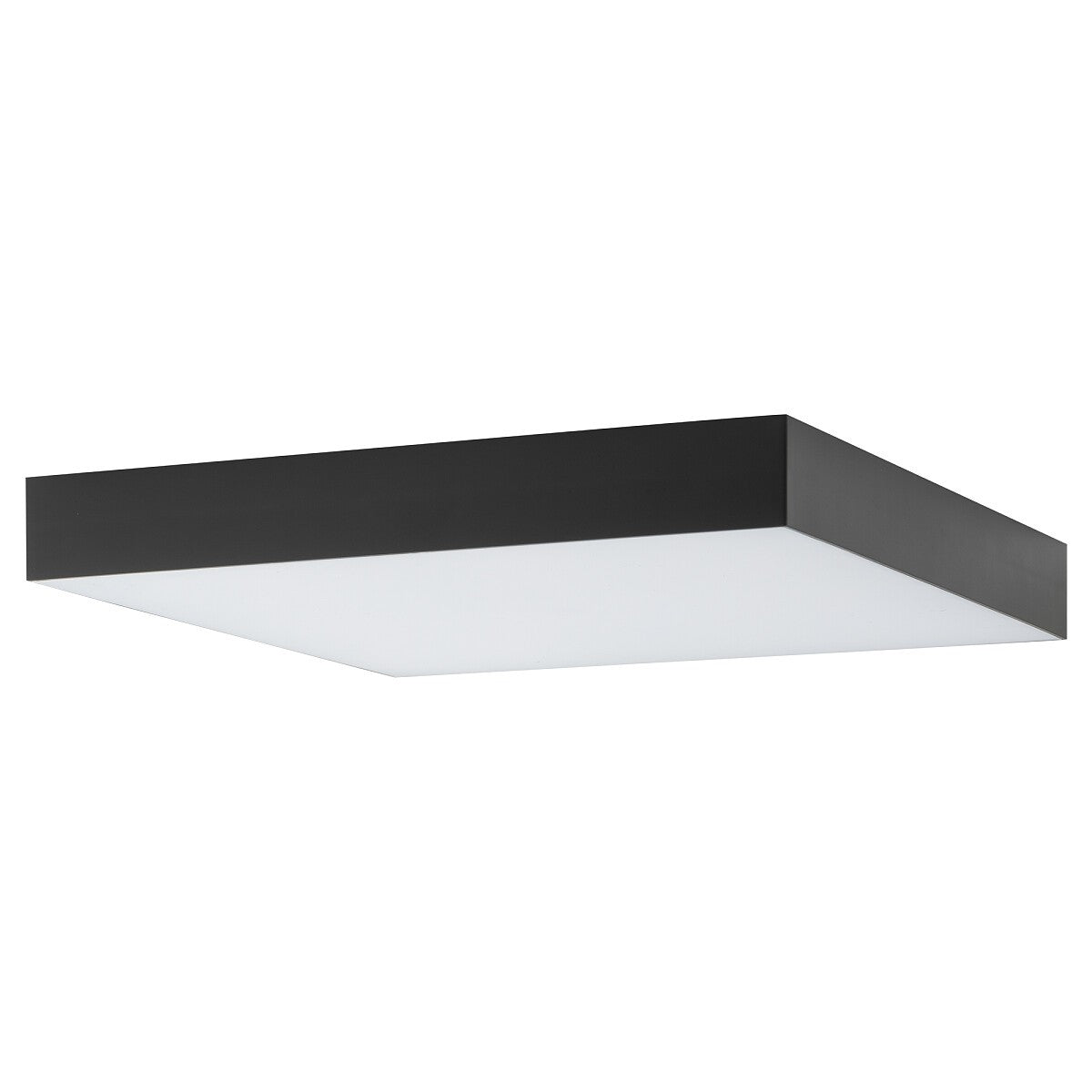 Nowodvorski Plafon LID SQUARE LED 50W 50/60Hz - Tworzywo sztuczne - Czarny I 10427 - lampa włączona