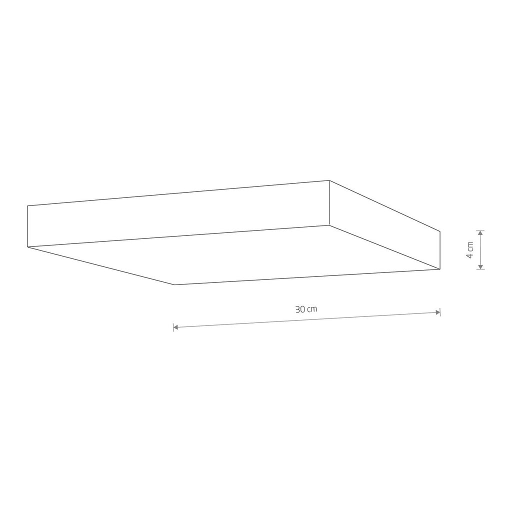 Nowodvorski Plafon LID SQUARE LED 50W 50/60Hz - Tworzywo sztuczne - Czarny I 10427