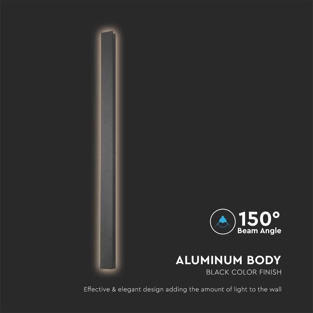 10W Lampa ścienna LED (510*60*50mm) / Barwa: 4000K / Obudowa: Czarna
