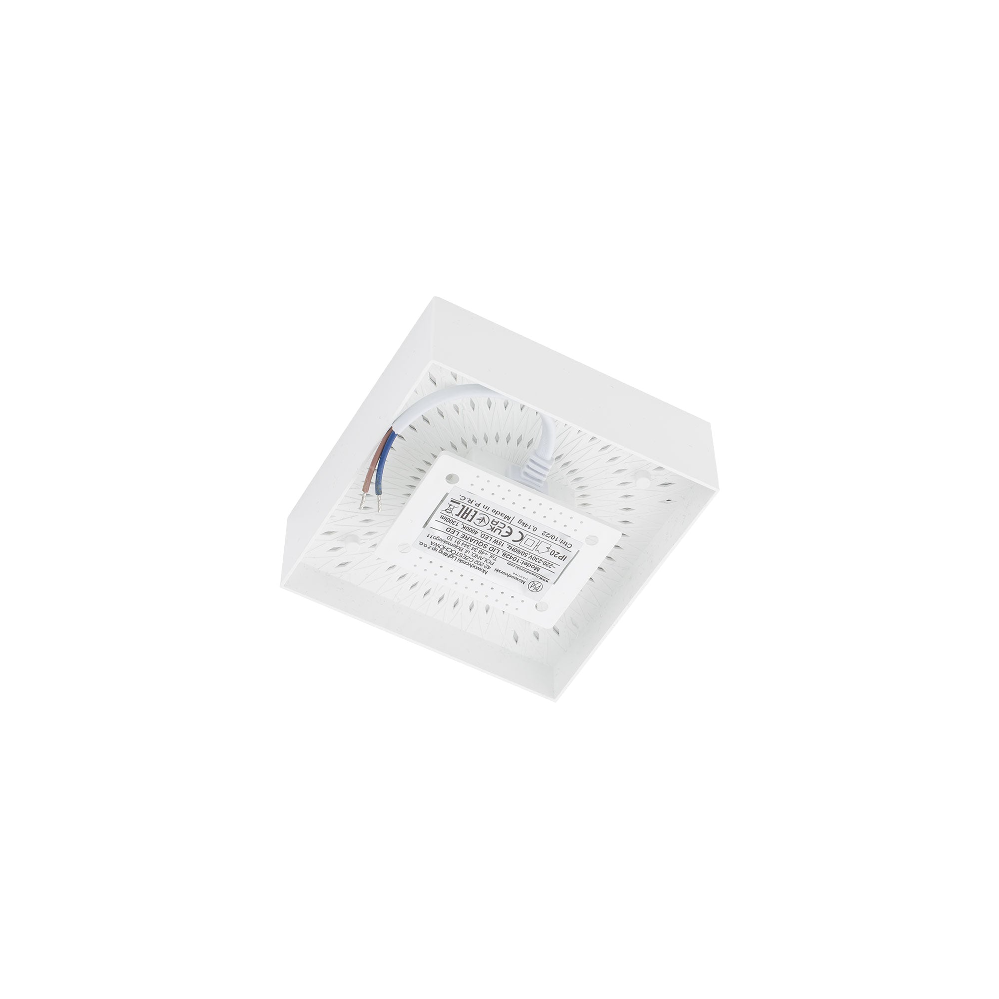 Nowodvorski Plafon LID SQUARE LED 15W 50/60Hz - Tworzywo sztuczne - Biały II