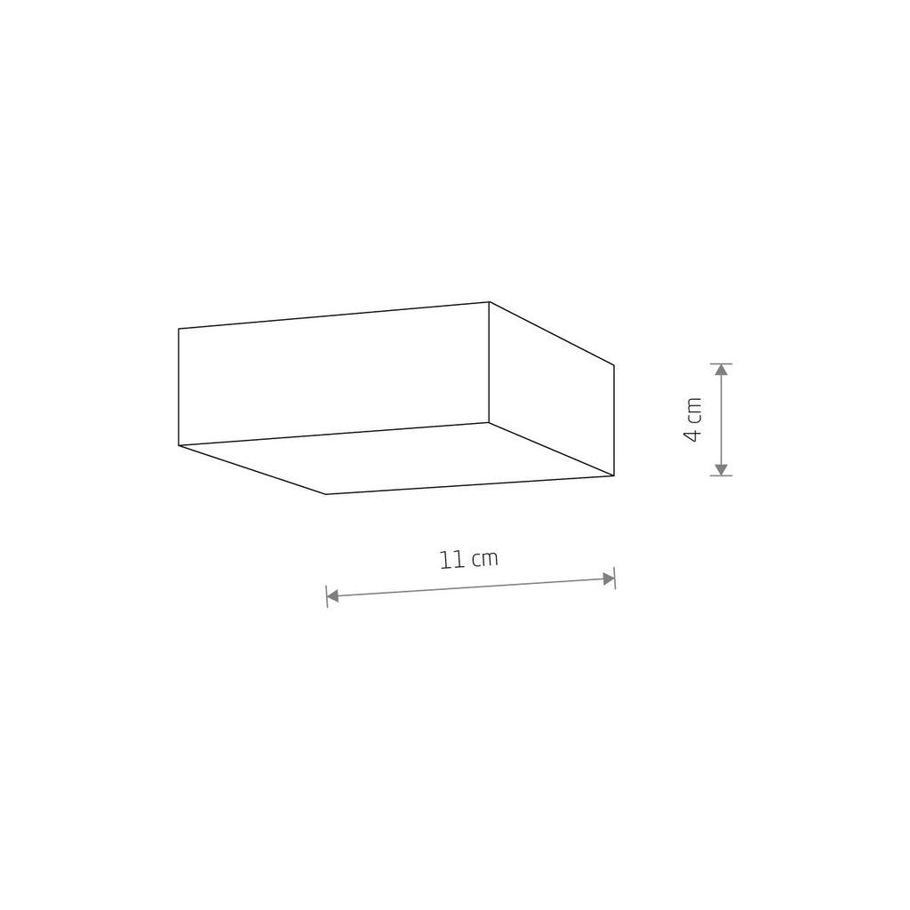Nowodvorski Plafon LID SQUARE LED 15W 50/60Hz - Tworzywo sztuczne - Biały II 10428