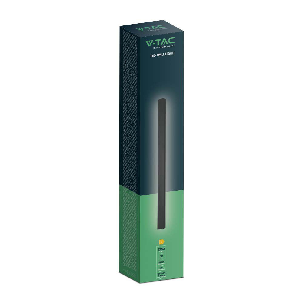 10W Lampa ścienna LED (510*60*50mm) / Barwa: 3000K / Obudowa: Antracyt