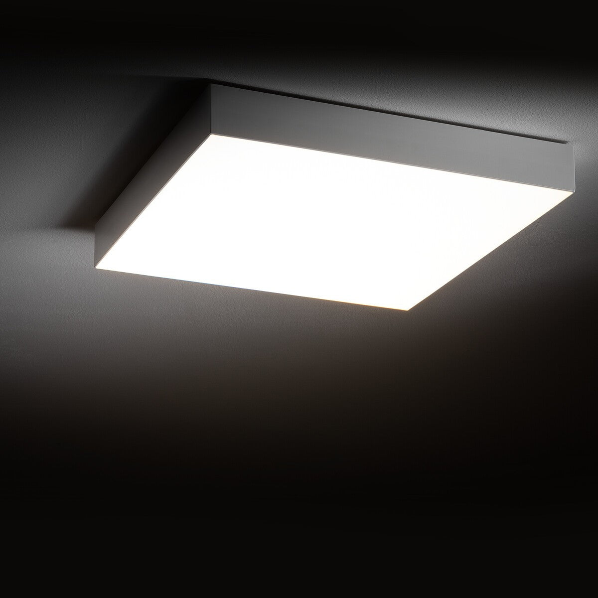 Nowodvorski Plafon LID SQUARE LED 50W 50/60Hz - Tworzywo sztuczne - Biały II 10432 - lampa włączona