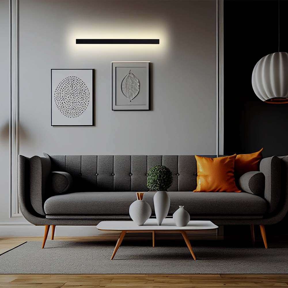16W Lampa ścienna LED (1010*60*50mm) / Barwa: 3000K / Obudowa: Antracyt
