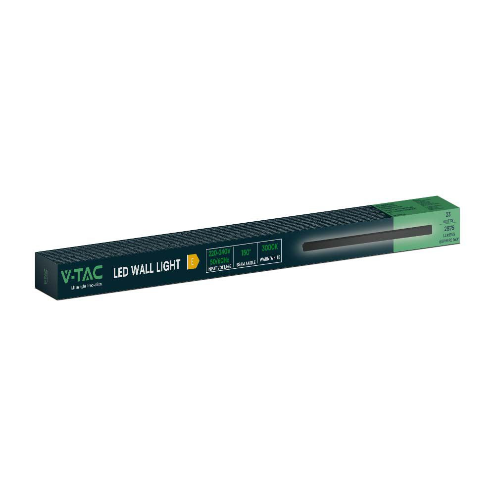 23W Lampa ścienna LED (1410*60*50mm) / Barwa: 3000K / Obudowa: Antracyt