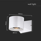 5W Lampa Ścienna LED / Barwa: 4000K / Obudowa: Biała