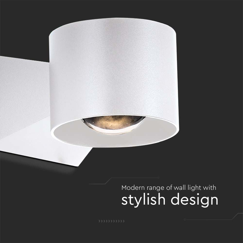 5W Lampa Ścienna LED / Barwa: 3000K / Obudowa: Biała