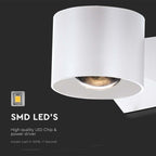 5W Lampa Ścienna LED / Barwa: 3000K / Obudowa: Biała