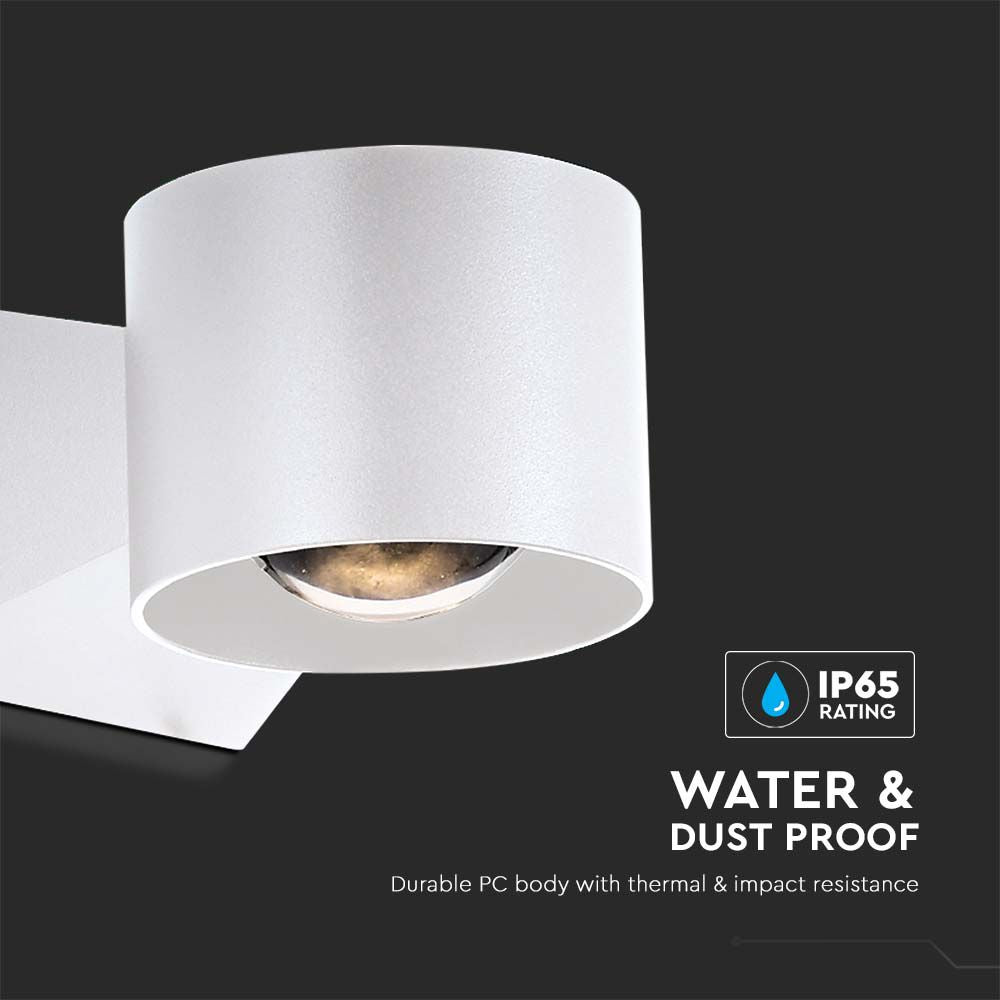 5W Lampa Ścienna LED / Barwa: 4000K / Obudowa: Biała