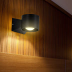 5W Lampa Ścienna LED / Barwa: 3000K / Obudowa: Czarna