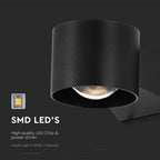 5W Lampa Ścienna LED / Barwa: 3000K / Obudowa: Czarna