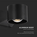 5W Lampa Ścienna LED / Barwa: 4000K / Obudowa: Czarna