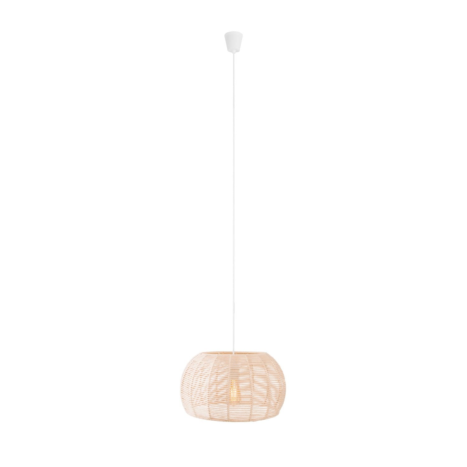 Maxlight Lampa wisząca Praslin I - Bawełna - Biały P0583
